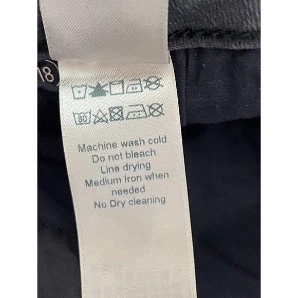 NWT Jen 7 Cropped Kick Jeans Size 18 Light Wash Whiskers Zip Stretch - Picture 12 of 14